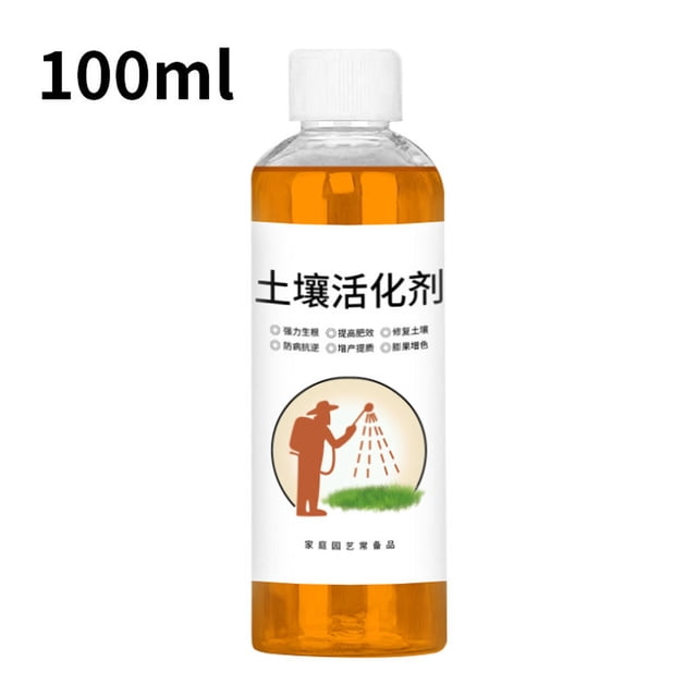 Soil Activator for Plant Growth, Nutrient Optimization, Root System Support, Photosynthesis Enhancement, 100ML/120ML for Healthier Plants, Faster Growth, and Improved Fruit Taste
