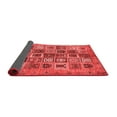 thumbnail image 2 of Ahgly Company Indoor Round Abstract Red Modern Area Rugs, 3' Round, 2 of 4