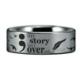 thumbnail image 2 of Semicolon Style 1 Tungsten Carbide Ring, 2 of 5