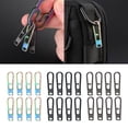 thumbnail image 2 of FEAMOS 8Pcs Metal Alloy Zippers Puller Headers Spring Keychains Hanging Buckles Detachable Zippers Pull Tab Small Tool, 2 of 8