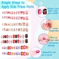 thumbnail image 4 of 6 sets Kids Fake Nails for Girls,Children Fake Nails Full Cover Short Nails for Kids, 4 of 6