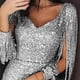 thumbnail image 5 of Women's Casual Dress Sexy Wrap-around V-neck Dresses for Birthday Stage Party Show Dress up, 5 of 5