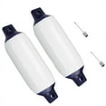 thumbnail image 1 of 2X Inflatable Boat Fender PVC Boat Anchor Bumper Marine Boat Fender for Boat, Sailboat, Cuddy Etc,(6.5X23 Inch), 1 of 7
