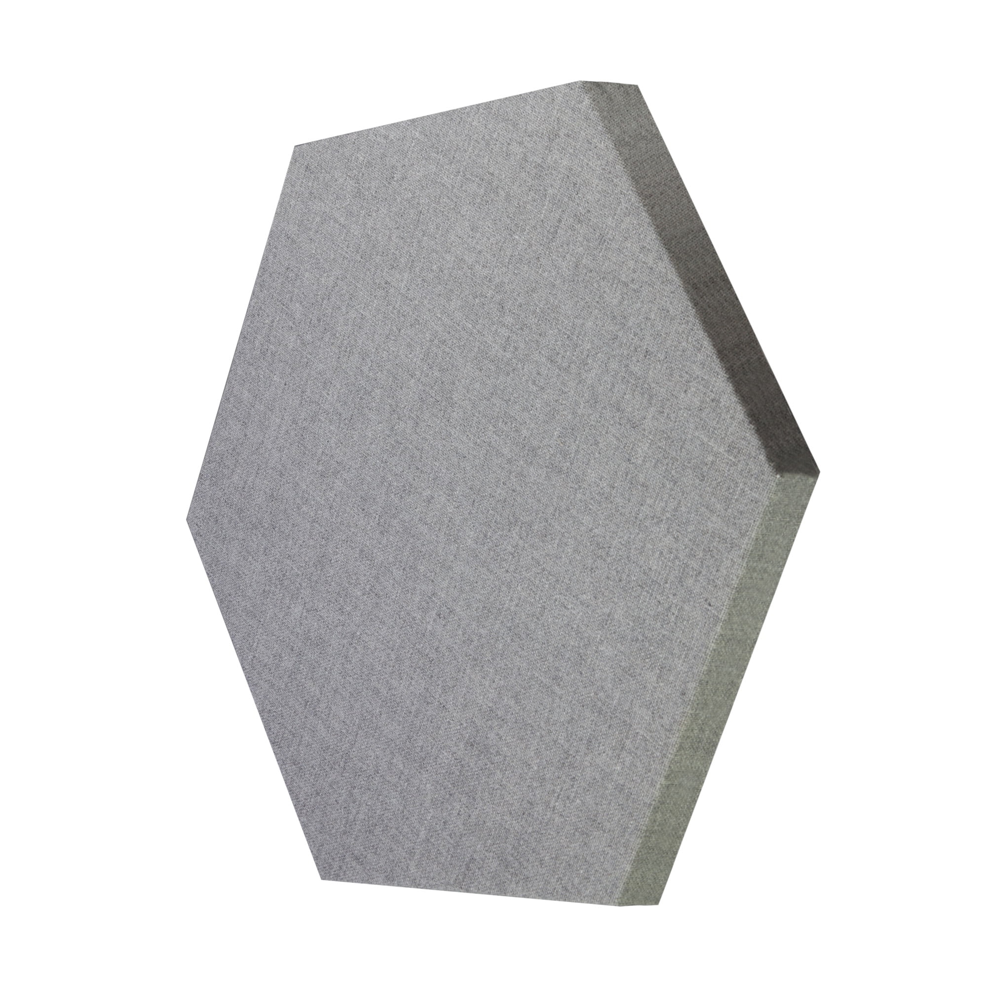 ATS Acoustics Hexagon Acoustic Panel Fire Rated 24" x 2" Sound Absorbing Professional Studio Quality Wall Tile (Merle Grey)