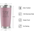 thumbnail image 5 of Thank You for Being Awesome 20oz Tumbler, Thank You Gifts, Inspirational Gifts for Employees, Coworkers, Teachers, Friends, Employee Appreciation & Administrative Day Gifts, Light Purple, 5 of 7