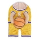 thumbnail image 4 of Disfraz de baloncesto para perro con pelota, ropa de fiesta para cachorros y gatos, regalo para mascotas amarillo, 4 of 9