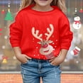 thumbnail image 2 of NIJNFCLOTH Chandails en Molleton de Noël Enfants Manches Longues Col Rond Imprimé Lettre Léger Chandails en Molleton Blouse Taille : 3-4 Ans, 2 of 6