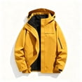thumbnail image 6 of Yuaguia Men's Windproof Breathable Hiking Jacket, Casual Waterproof Spring Fall Outdoor Coat, Lightweight Raglan Sleeve Zip Up Windbreaker, Outerwear for Mountain Travel Daily Wear, Saffron S, 6 of 6