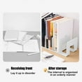 thumbnail image 5 of Bookends for Shelves Heavy Duty Bookends Bookends for Shelves 10.2x4.7in Heavy Duty Book Holder Non-Slip Book Organizer Desktop Book Support for Office Study White, 5 of 5