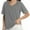 Deep gray, variant on Womens T Shirts V-Neck Short Sleeve Summer Tops Casual Basic Tees Trendy