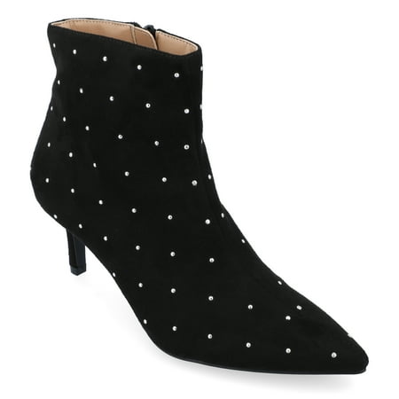 

Journee Collection Womens Rossia Tru Comfort Foam Inside Zip Kitten Heel Bootie