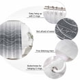 thumbnail image 3 of White Gray Ombre Bathroom Shower Curtains with 12 Hooks Polyester Waterproof Shower Curtain for Stalls and Bathtubs Modern Abstract Striped Polka Dots Decorative Bathroom Privacy Curtain 72x72 Inches, 3 of 9