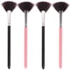 thumbnail image 3 of EeaseMX 4 brochas de maquillaje profesionales de mango largo con forma de abanico, brocha para colorete y polvos., 3 of 7