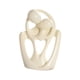 thumbnail image 4 of Figura de pareja abstracta Estatua de pareja abstracta Adorno artístico Escultura abstracta Beige, 4 of 9