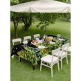 thumbnail image 3 of Outdoor Tablecloth with Umbrella Hole and Zipper, Black Christmas Tree Rectangle Table Cloth 54x80 Inch Waterproof Tablecloth, Xmas Tree Snowflake Winter Holiday Picnic Table Cover for Patio Camping, 3 of 7