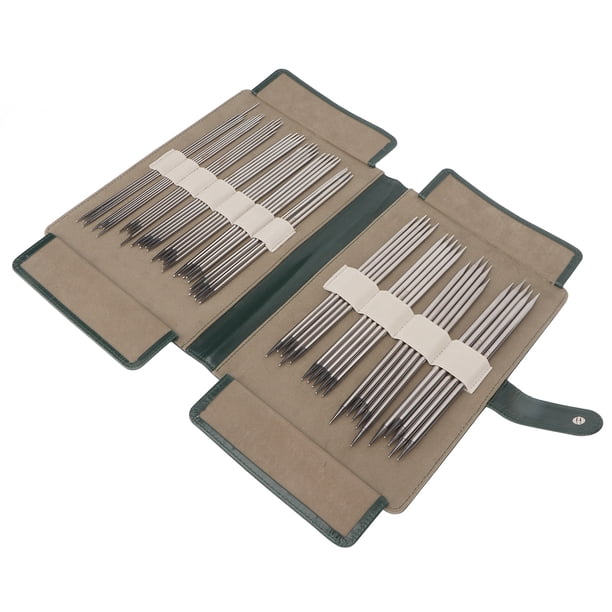 Kit de Agujas de tejer Bling Bling 55 piezas de Acero inoxidable de doble punta