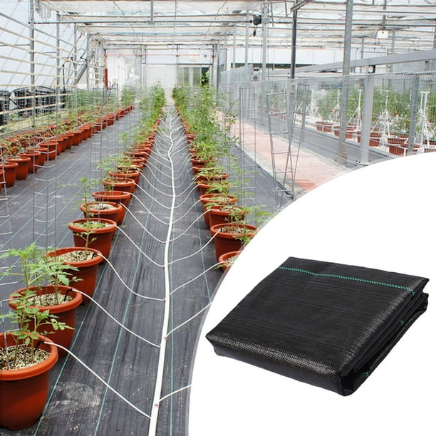 Tejido antimalas hierbas resistente para jardinería: membrana de control transpirable estabilizada por UV para parterres, entradas de vehículos, patios y caminos de grava