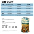 thumbnail image 4 of Disketp Field Style Bicycle Young Sunflower Sleeveless Tshirts for Men, Muscle Shirts for Men Dry Fit Tank Top-Small, 4 of 5