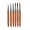 6-piece set, variant on Wooden Nail Art Pen, Builder Gel & French Tip Brushes for Hard Gel