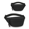 thumbnail image 2 of Clossjun Women Pure Colour Crossbody Bag Casual Lightweight Spacious Shoulder Packs Adjustable belt Waist Bags For Work Out Back To School Black, 2 of 6