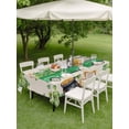thumbnail image 3 of Outdoor Tablecloth with Umbrella Hole and Zipper, St. Patrick's Day Rectangle Table Cloth 60x120 Inch Waterproof Tablecloth, Green Truck Lucky Shamrocks Flags Retro Picnic Table Cover for Patio, 3 of 7