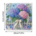 thumbnail image 2 of DIY Flower Diamond Painting Kit with Pearls for Adults Full Drill Floral Vase Canvas Craft Art Materials Set, 2 of 5