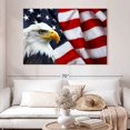 thumbnail image 2 of Elephant Stock American National Bald Eagle Wall Art - Horizontal Canvas Wall Art - Living Room Wall Decor - Animal Canvas - Brown And Orange Decor - 51" x 34", 2 of 4