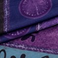 thumbnail image 4 of QLEICOM Womens Plus Size Tops Retro Print Short Sleeve Summer T-Shirts Curved Hem Casual Fashion Tunic Tops Purple A M, US Size:6, 4 of 4
