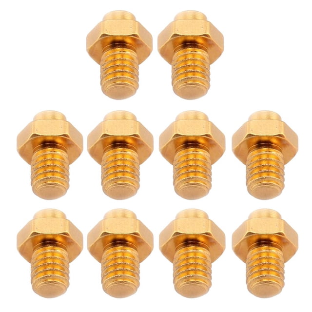 Tornillos de pedal perfecl aleación de aluminio oro 10 Piezas