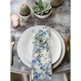 thumbnail image 2 of Vintage Blue Flower Cloth Napkins Set of 8 Reusable Dinner Napkins, Farmhouse Botanical Floral Retro Cocktail Napkin Washable Table Napkins for Wedding/Holiday Party/Baby Shower 20"x20", 2 of 7
