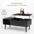 thumbnail image 2 of Casabay Lift Top Coffee Tables for Living Room, Small Modern Wooden Center Tables with Storage Shelf and Hidden Compartment, 2 of 7