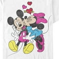 thumbnail image 2 of Men's Mickey & Friends Valentine's Day Minnie Mouse Smooch Graphic Tee White 3X Large, 2 of 5