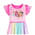 thumbnail image 4 of Disney Frozen Big Girls Nightgown Sleepshirt, Female 2T-8, Rainbow, Size: 4T, 4 of 4