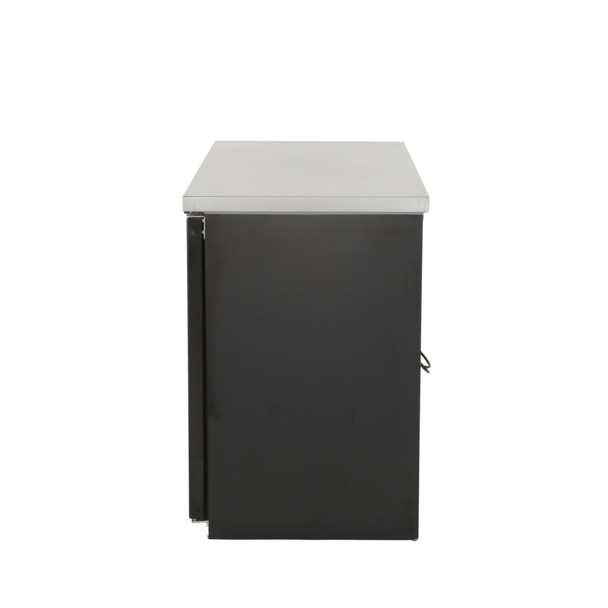 Norpole 12 cu. ft. 2-Door Under Bar Commercial Specialty Refrigerator in Black in Black