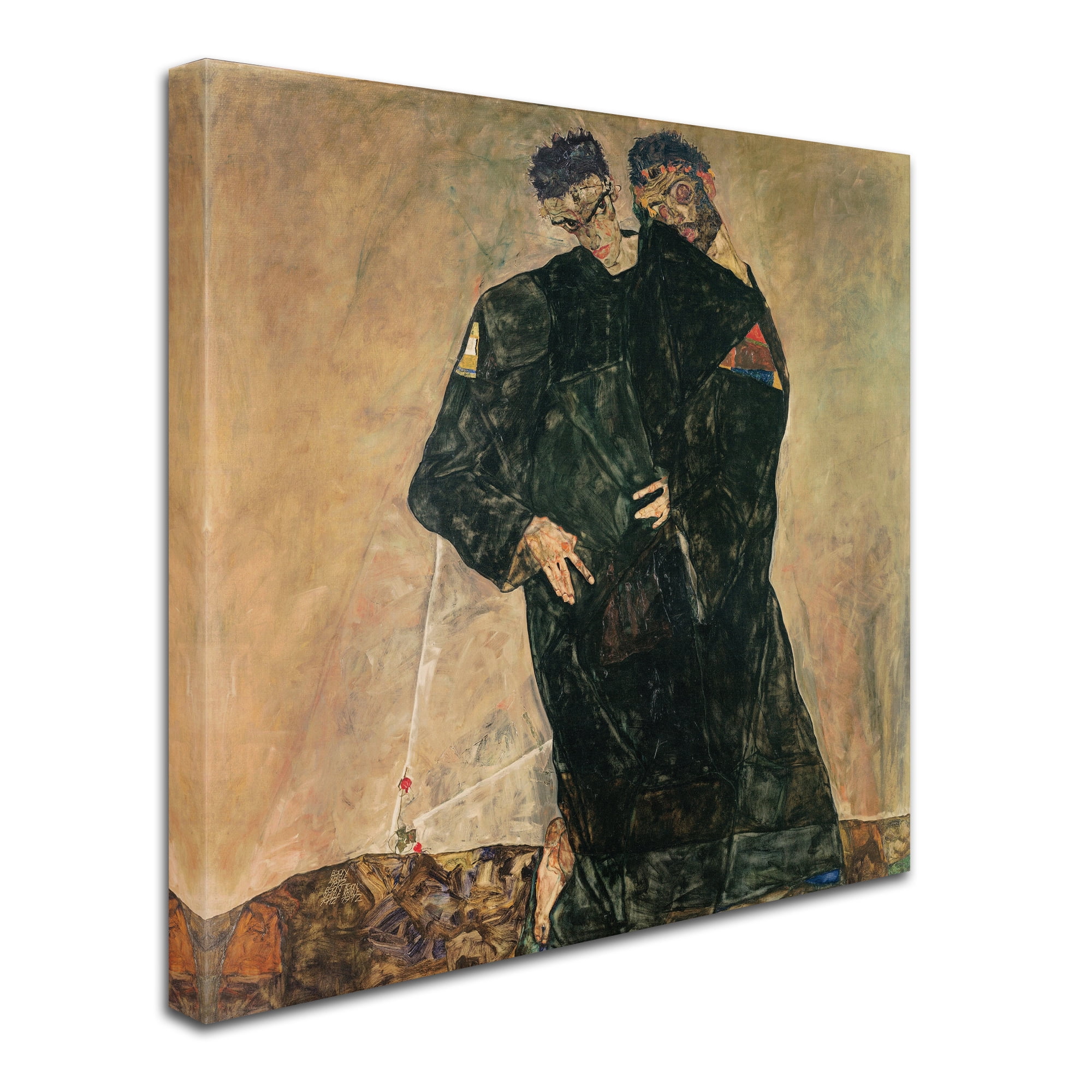 Egon Schiele 'The Hermits' Canvas Art