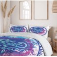 thumbnail image 6 of Ambesonne Wording Duvet Cover Sets, Brushstroke, 2-Queen, Blue Purple, 6 of 7