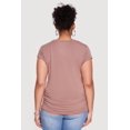 thumbnail image 4 of Women's Plus Size Side Ruched Tee, 4 of 4