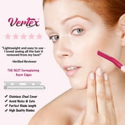 Vertex Beauty Eyebrow Razors For Women Brow Shaping 6 Pack Women Facial Hair Razors Dermaplaning Tool Face Peach Fuzz Removal Shaver Remove Side Burns Women's Exfoliating Sensitive Skin Trimmer