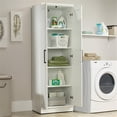 thumbnail image 4 of Bowery Hill Contemporary Engineered Wood Storage Cabinet in White Finish, 4 of 14