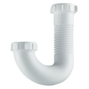 Plumb Craft Waxman 7680000N White Plastic Female J-Bend 1-1/2 Dia. in.