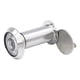 thumbnail image 3 of Mirilla para puerta de casa, hotel, dormitorio, diámetro de tubo: 16 mm, lente de vidrio oculta para puerta de metal. Plata de 35 a 60 mm., 3 of 9