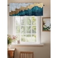 thumbnail image 2 of Ocean Coastal Curtain Valances for Windows, Beach Modern Abstract Oil Painting Kitchen Valance Window Treatment, Light Filtering Block Curtains for Bathroom/Bedroom/Living Room 42'' x 18'', 2 of 9