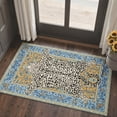 thumbnail image 6 of GENIMO 5'x7' Area Rug for Living Room, Machine Washable Non Slip Low Pile Rug for Bedroom Dining Room, Modern Animal Print, Dusty Blue, 6 of 6