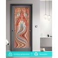 thumbnail image 5 of Window Privacy Film, Orangered Southwest UV Sun Blocking Window Tint Film Heat Control One Way Blackout Window Film, Boho Vintage Modern Ethnic Art Non Adhesive Static Cling Sticker 35.4x78.7 In, 5 of 7