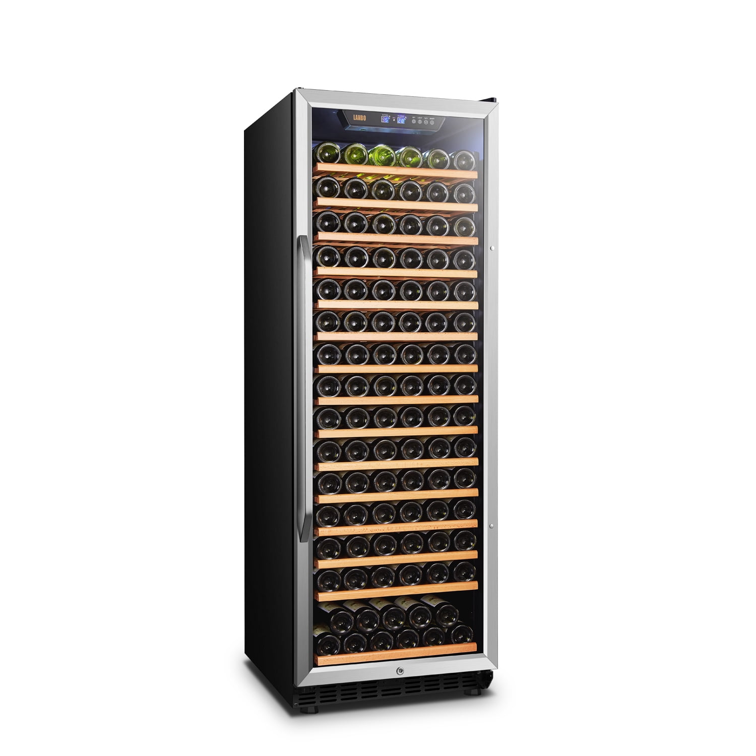 Lanbo 154 Bottle 24 inch Width Compressor Dual Zone Wine Cooler