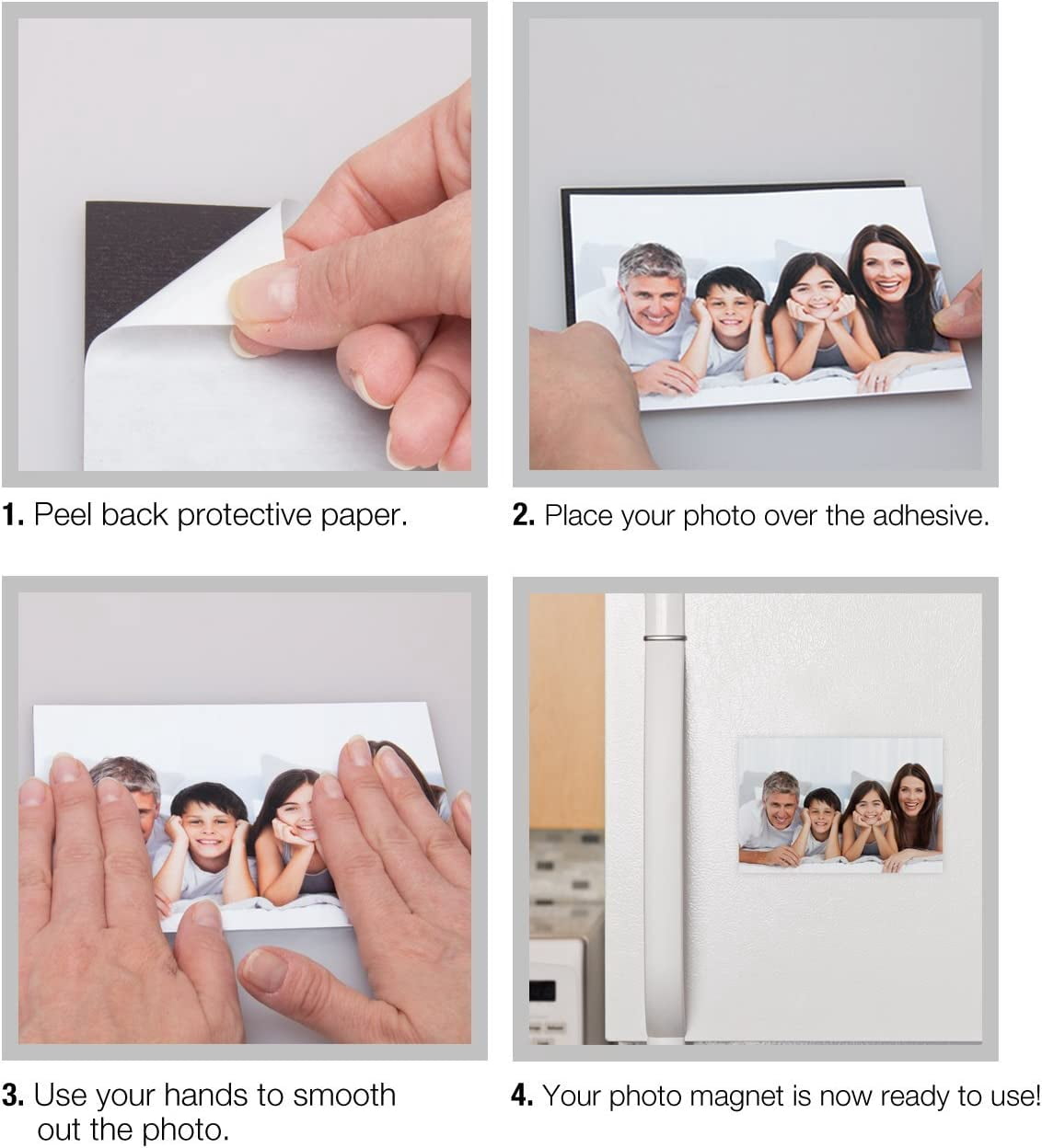 Neil Enterprises Inc. Self-Adhesive 2" x 3.5" Photo Magnets - Pack of 100
