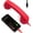 Red, Type-C, variant on Retro Phone Handset, Cell Phone Receiver with Microphone & Speaker, 90s Classic Vintage Telephone Receiver for Cell Mobile Video Calls