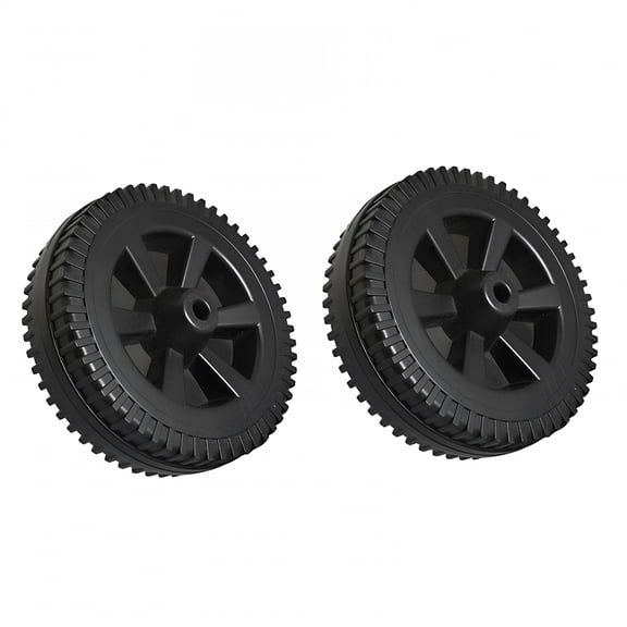 HIBIBUD 7 Inch Grill Wheels Replacement Parts for Gas Grills and Other Brands 2 Pack Durable Plastic BBQ Wheel Accessories