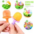 thumbnail image 4 of Molde para helado, molde de silicona para helado de paleta, molde reutilizable para bricolaje, naranja oso de fresa Electrónica, 4 of 5