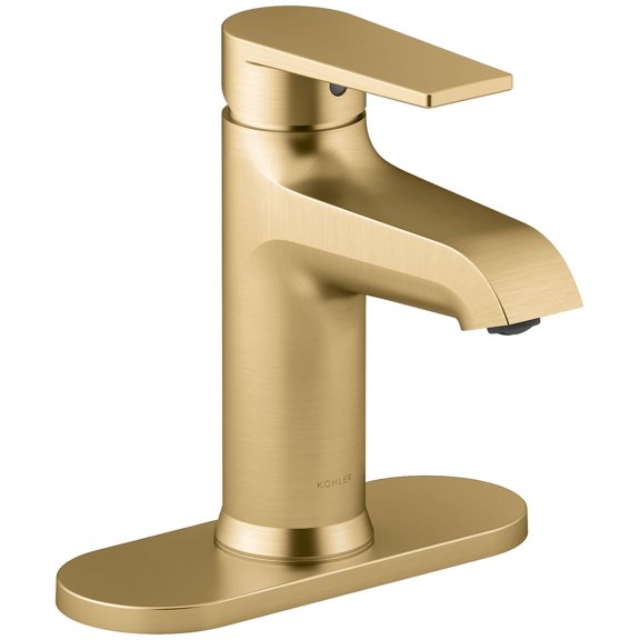 Kohler K-97061-4 Hint 1.2 GPM Single Hole Bathroom Faucet - Vibrant Brushed Moderne Brass